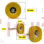  ลูกขัดผ้าเหลืองแกน3mm 3x25mm.