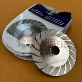 ใบตัดเพชรชุบ 4นิ้ว ขนาด 100x20x1 มิล. สีเงินเว้า (Electroplate Cutting Wheel)