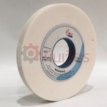 10นิ้ว 255x25x76 เบอร์ 46-100 หินเจียรราบ สีขาว