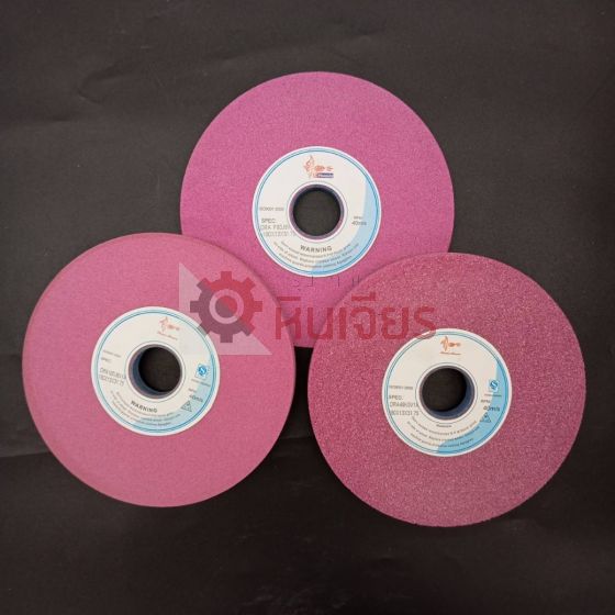 7 นิ้ว 180x13x31.75 มิล. เบอร์46-100 หินเจียรทรงราบ สีชมพูเข้ม