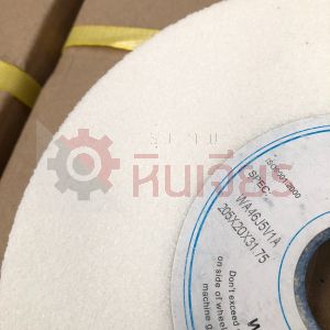 8x1" 205X20X31.75MM เบอร์46-100 หินเจียรสีขาวทรงราบ