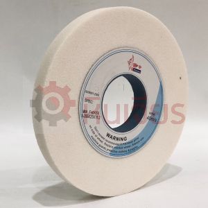 10นิ้ว 255x25x76 เบอร์ 46-100 หินเจียรราบ สีขาว